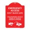 Signmission Emergency Access Don't Block Gate Unauthorized Vehicles Towed at Vehicle Owners Expe, RW-1824-24112 A-DES-RW-1824-24112 - alternate 1